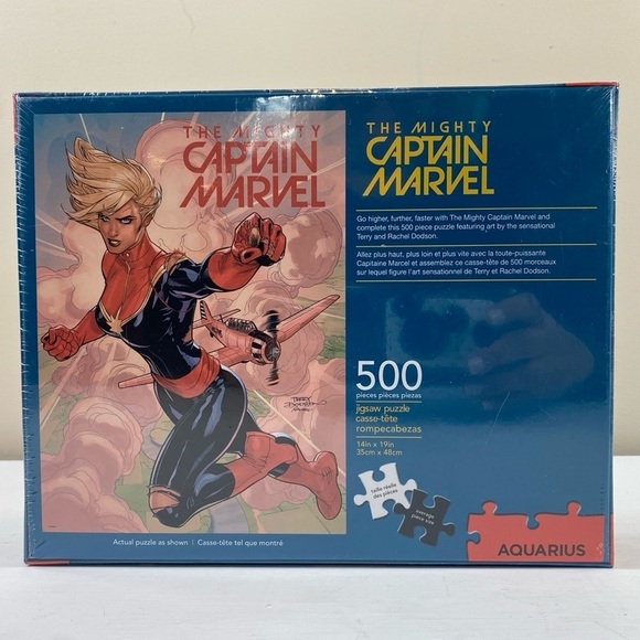 NEW Aquarius Puzzles Marvel Captain Marvel 500 Piece Jigsaw Puzzle - Picture 4 of 6